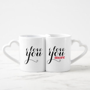 "I love you. I love you more." Jumbo Mug