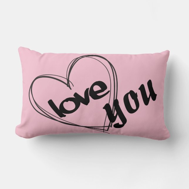 I love you II Lumbar Pillow (Front)
