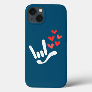 I Love You ILY American Sign Language Talking iPhone 13 Case