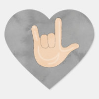 I Love You (ILY) ASL Sticker