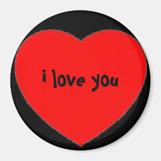 "i love you" in a heart magnet