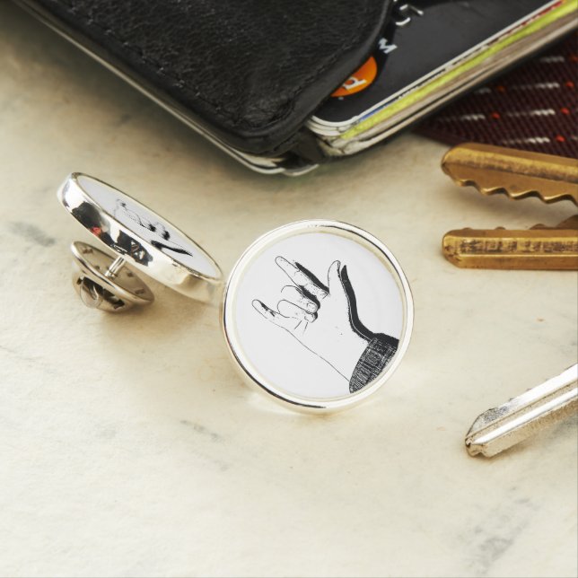 I love you in ASL - Lapel Pin (In Situ)