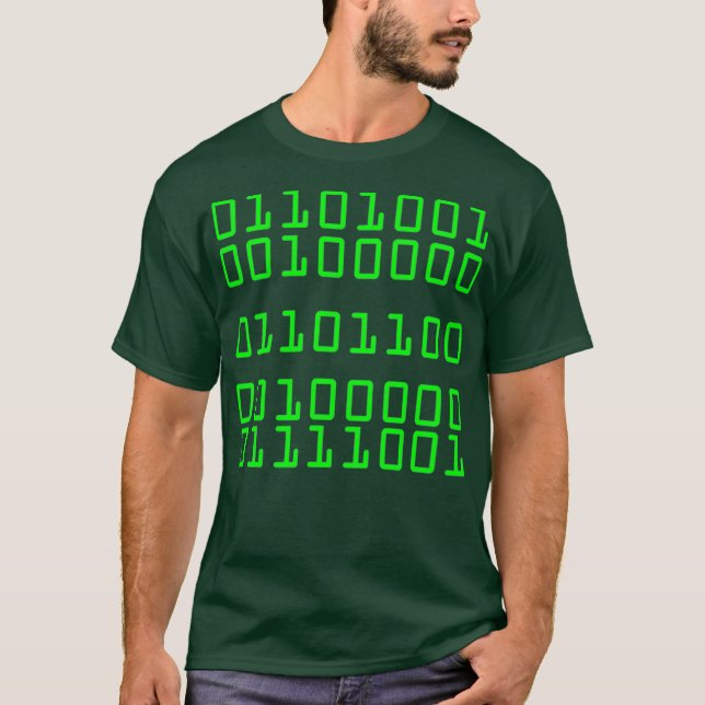 I Love You In Binary Code  Funny GIFT T-Shirt (Front)