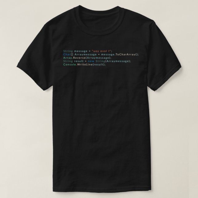 I love you in C T-Shirt (Design Front)