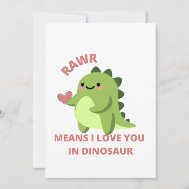 I love you in dinosaur (Front)