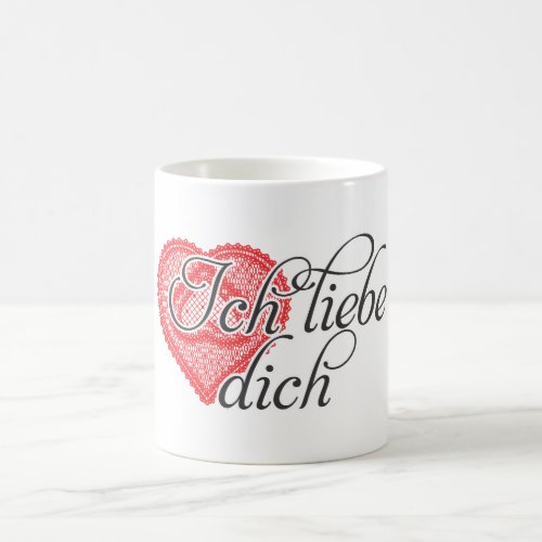 I love you in German Coffee Mug
