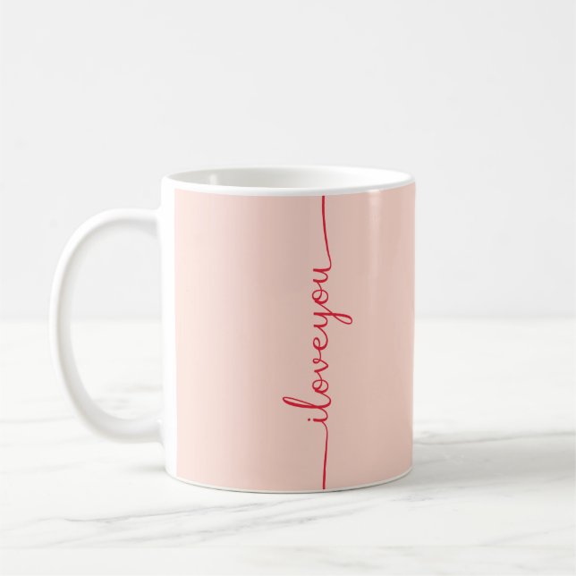 I love You in Red Coffee Mug (Left)
