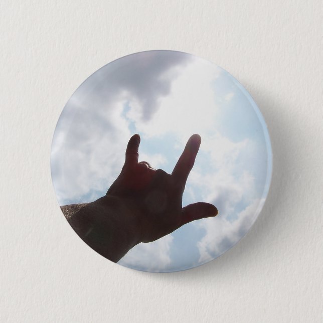 I LOVE YOU in Sign Language Pinback Button (Front)