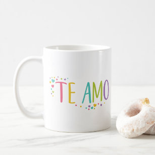 I love you in Spanish Te Amo - rainbow  Coffee Mug