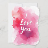 I Love You in watercolours  (Front)