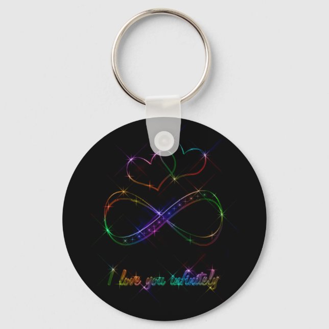 I love you infinitely keychain (Front)
