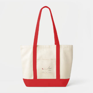 I Love You Infinity Heartbeat Tote Bag, Romantic Bag