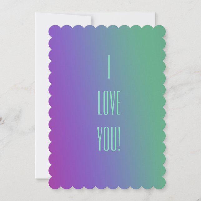 "I love you" invitation (Front)