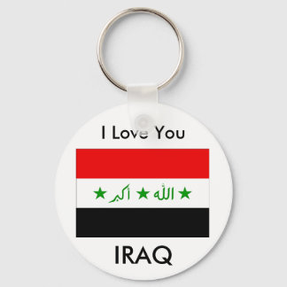 I Love You IRAQ Keychain