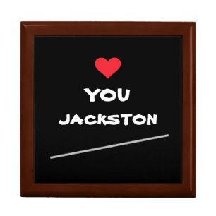 I love you JACKSTON Gift Romantic Keepsake Gift Box