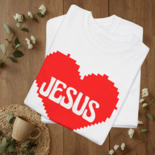 I love you Jesus pixel art T-Shirt