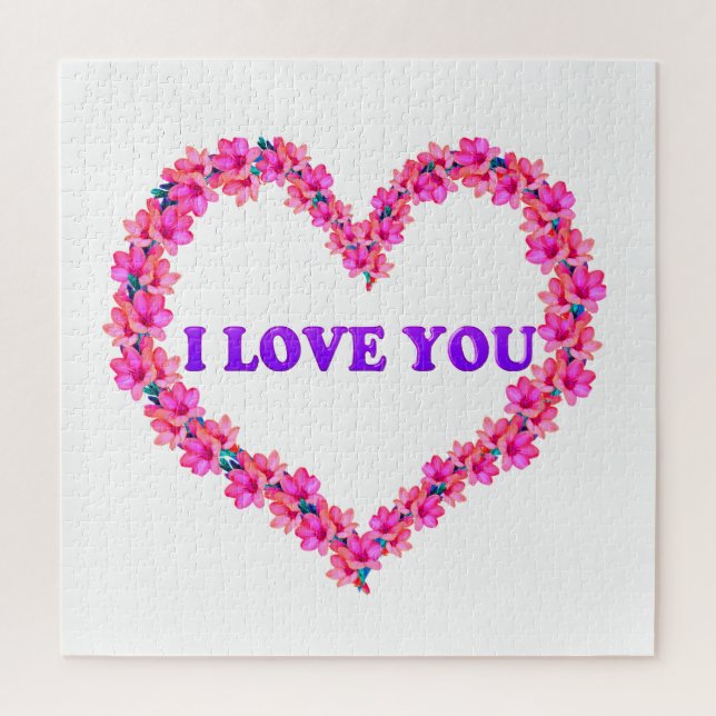 I Love You Jigsaw Puzzle (Vertical)