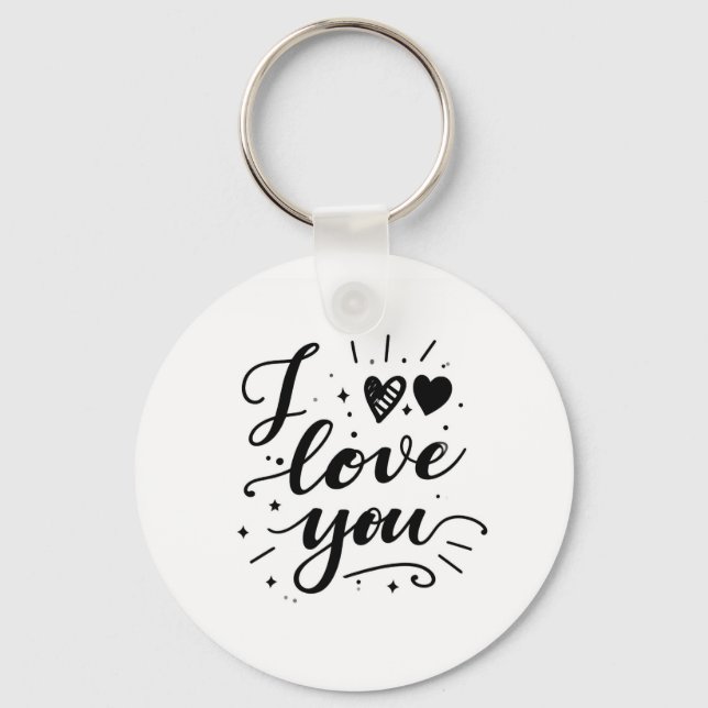 i love you keychain (Front)