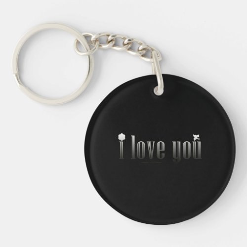 i love you keychain