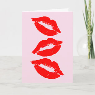I LOVE YOU KISSES CARD FOR HIM