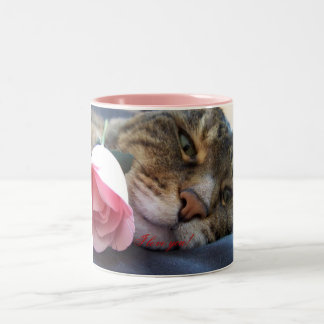 I Love You kitty Mug Two Tone Color