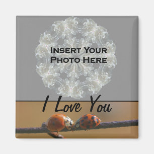 I Love You Ladybugs Photo Magnet