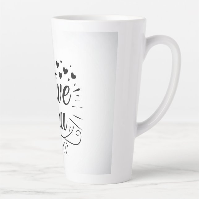 i love you latte mug (Right)