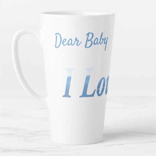 I love you latte mug