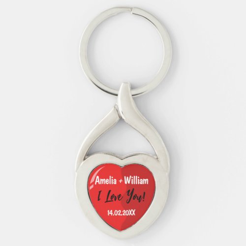 I Love You left side paired Keychain