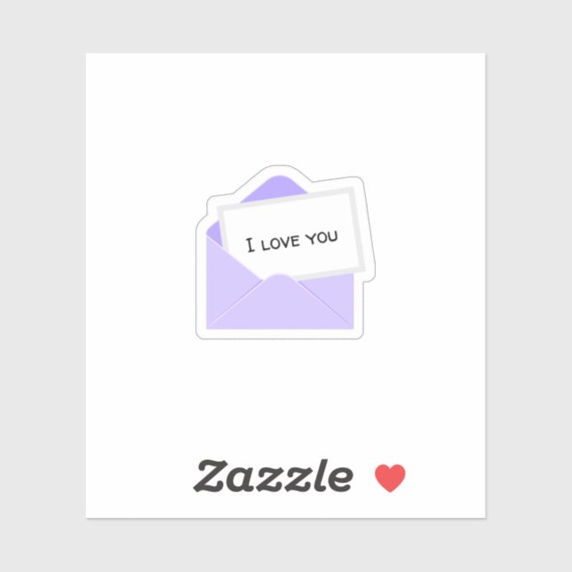 I Love You Letter Sticker (Sheet)