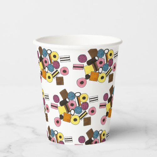 I Love You Licorice Allsorts Valentines Day Candy Paper Cups