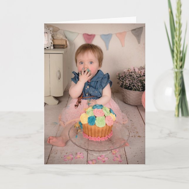 I LOVE YOU LIKE A FAT KID LOVES CAKE GREETING  CARD (Front)