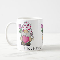 I love you like gnome other valentine love coffee mug