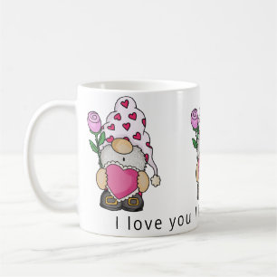 I love you like gnome other valentine love coffee mug