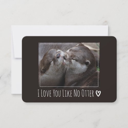 I Love You Like No Otter Cute Photo