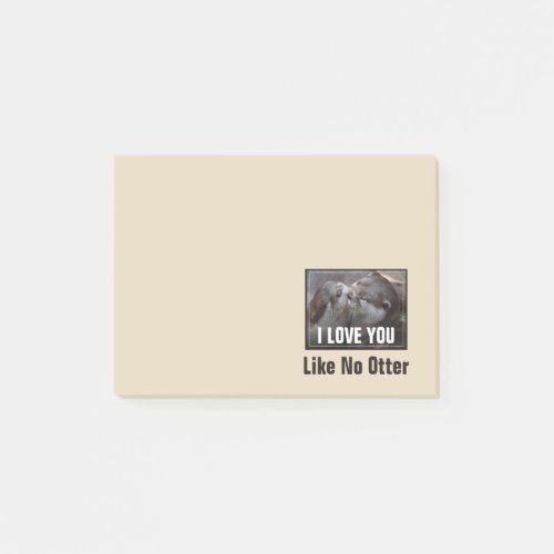 I Love You Like No Otter Cute Photo Post_it Notes