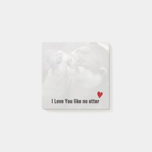 I Love You Like No Otter Cute Photo Post_it Notes