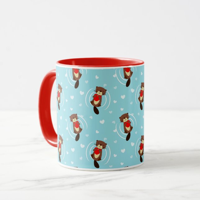 I love You Like No Otter Mug (Front Left)