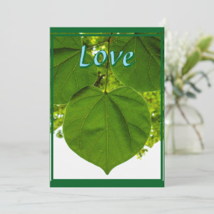 I love you like the trees love the sun thank you card