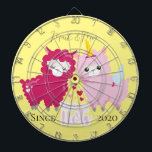 I Love You Llots Llama Customized Gift Him Her     Dart Board<br><div class="desc">Featuring cute couple llama with words "I Love You Llots" that can be personalized with the couple's names. Perfect for Valentine's day,  anniversary,  wedding or any other occasions.</div>