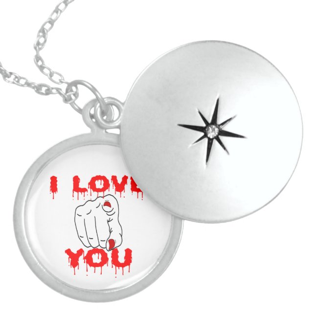 I Love You Locket Necklace (Front)