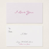 I Love You Love Notes (Front & Back)