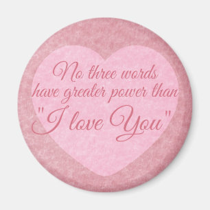 “I LOVE YOU” magnet