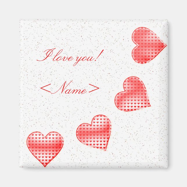 I love you - Magnet - Template (Front)