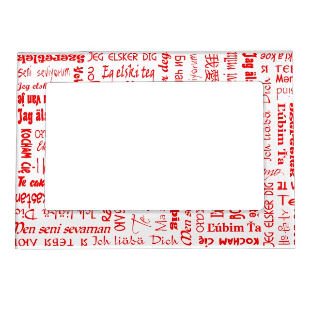 I Love You Magnetic Picture Frame (Front)