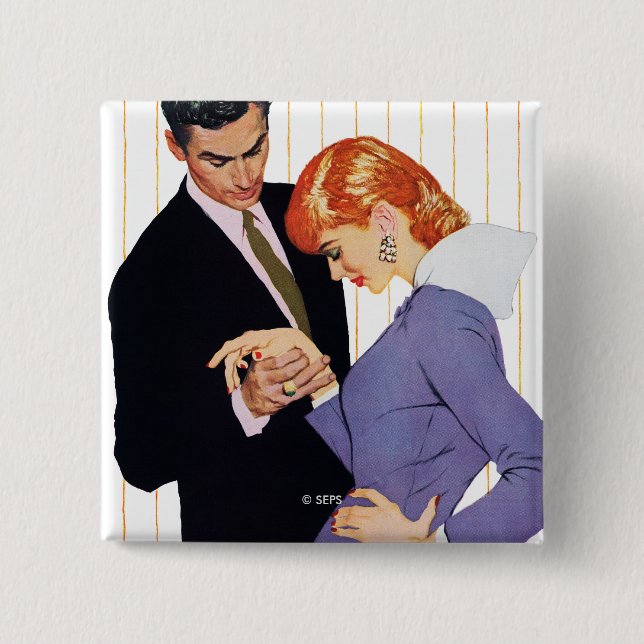 I Love You, Mama Girl 2 Button (Front)