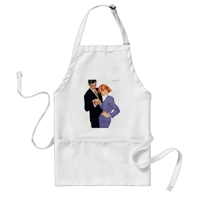 I Love You, Mama Girl Adult Apron (Front)