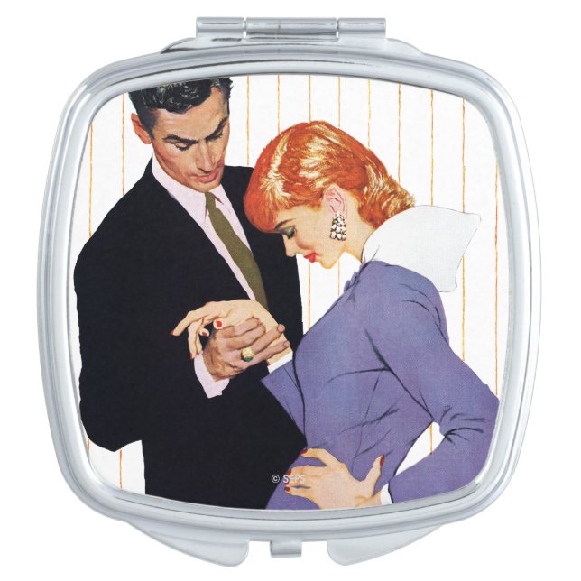 I Love You, Mama Girl Compact Mirror (Front)