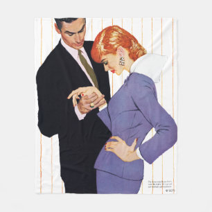 I Love You, Mama Girl Fleece Blanket