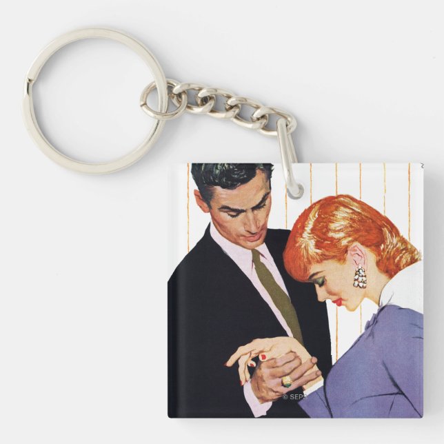 I Love You, Mama Girl Keychain (Front)